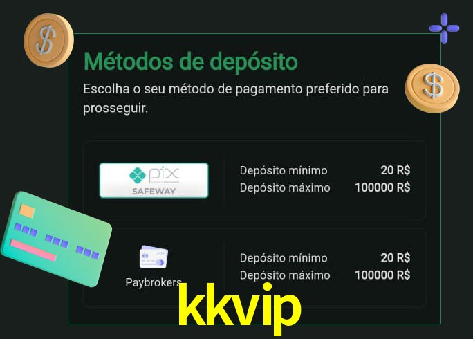 O cassino kkvip oferece uma grande variedade de métodos de pagamento